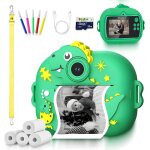Chenquansarl - appareil photo instantan enfant dinosaure - impression thermique - coque antichocs jurassique ...
