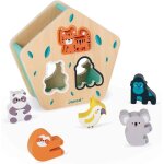Chenquansarl - bote a formes des animaux en bois - jeu d'encastrement - jouet d'eveil et premier age ...