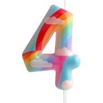 Chenquansarl - bougies d'anniversaire 4 ans en forme de chiffre 4 - rose arc - en - ciel - thème nuage ... Chenquansarl - bougies d'anniversaire 4 ans en forme de chiffre 4 - rose arc - en - ciel - thème nuage ...