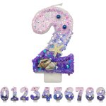 Chenquansarl - bougies d'anniversaire en forme de chiffre 2 scintillantes pour bougies d'anniversaire, ... Chenquansarl - bougies d'anniversaire en forme de chiffre 2 scintillantes pour bougies d'anniversaire, ...