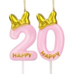 Chenquansarl - bougies d'anniversaire en forme de chiffre 20 pour filles ¿ jolies bougies dorées et ... Chenquansarl - bougies d'anniversaire en forme de chiffre 20 pour filles ¿ jolies bougies dorées et ...