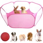 Chenquansarl - cage pour petits animaux, parc portable lapin, tente pop - up transparente animaux de ...
