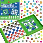 Chenquansarl - jeu de dames 2 en 1 magnétique - dames et morpion, jeu de voyage de dames en mousse epaisse ... Chenquansarl - jeu de dames 2 en 1 magnétique - dames et morpion, jeu de voyage de dames en mousse epaisse ...