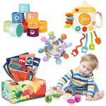 Chenquansarl - jouets pour bbs de 6 12 18 mois, jouets sensoriels montessori tout petits, ?ufs de dinosaures ...