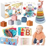 Chenquansarl - jouet bebe 6 mois - 3 ans, 4 in 1 jouet montessori 1 an, jouets sensoriels, gobelets empilables ... Chenquansarl - jouet bebe 6 mois - 3 ans, 4 in 1 jouet montessori 1 an, jouets sensoriels, gobelets empilables ...