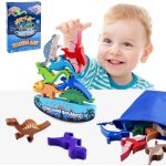 Chenquansarl - jouets de construction d'equilibre, jouet d'equilibre dinosaure, empilable dinosaure en ...