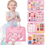 Chenquansarl - jouet montessori busy board jeux voiture enfant voyage en feutre jouets sensoriels pour ... Chenquansarl - jouet montessori busy board jeux voiture enfant voyage en feutre jouets sensoriels pour ...