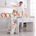 Chenquansarl - marche pied pliable pour enfants 2 / 3 marches, escabeau hauteur rglable pour chambre ...