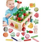 Chenquansarl - montessori jouet enfant 1 an, jouet en bois jeu de ferme, bb montessori 1 2 3 ans, jeu ...