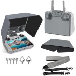 Chenquansarl - pare - soleil rc 2 avec cordon pour dji mini 4 pro / dji air 3, protection d'cran pour ...