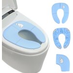 Chenquansarl - réducteur de toilette pour bébé, siège de toilette pliable voyage pour enfants avec sac ... Chenquansarl - réducteur de toilette pour bébé, siège de toilette pliable voyage pour enfants avec sac ...