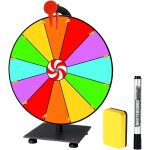 Chenquansarl - roue de la fortune a faire soi - mme, 30 cm, a personnal r, avec 12 emplacements, roue ...