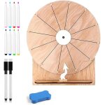 Chenquansarl - roue de la fortune, roue de jeu de mariage de 30cm, kit de roue de récompense, 12 slots ... Chenquansarl - roue de la fortune, roue de jeu de mariage de 30cm, kit de roue de récompense, 12 slots ...