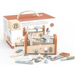 Chenquansarl - sp3017 etabli 2 en 1, bote a outils, 25 x 13, 5 x 15 cm, jouet en bois pour enfants, ...