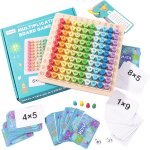 Chenquansarl - table de multiplication montessori, jouets mathmatiques montessori, jeux educatif de ...