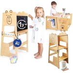 Chenquansarl - tour d'observation pour enfants a partir de 1 an, 3 en1 tour d'apprentis montessori, tabouret ...
