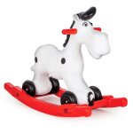 Cheval a bascule bob gallop blanc / rouge