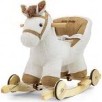 Cheval � bascule milly mally polly blanc