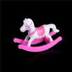Cheval a bascule en plastique pour poupes, cadeau classique pour enfants, accessoires pour maison de ...
