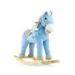 Cheval a bascule poney bleu