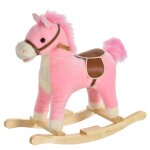 Cheval à bascule selle grand confort peluche courte douce bois peuplier rose dim. 65l x 32, 5l x 61h ... Cheval à bascule selle grand confort peluche courte douce bois peuplier rose dim. 65l x 32, 5l x 61h ...