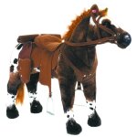 Cheval cow - boy debout avec son - capacit de charge d'env. 100 kg