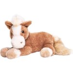 Cheval marron, couch - 28 cm (longueur) - ferme - peluche