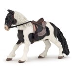 Chevaux, poulains et poneys poney avec selle
