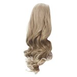 Cheveux de poup�es am�ricaines de 18 pouces, perruques de remplacement ondul�es longues r�sistantes a ...
