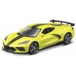 Chevrolet corvette stingray coupe jaune 2020 1 / 43 burago