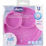 Chicco - plat a compartiment en silicone avec ventouse - rose - 12m + Chicco - plat a compartiment en silicone avec ventouse - rose - 12m +