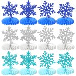 Chicslick - lot de 12 centres de table en forme de flocon de neige en nid d'abeille pour noël, vacances, ... Chicslick - lot de 12 centres de table en forme de flocon de neige en nid d'abeille pour noël, vacances, ...