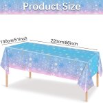 Chicslick - lot de 2 nappes de noël en forme de flocon de neige pour fête d'anniversaire - fournitures ... Chicslick - lot de 2 nappes de noël en forme de flocon de neige pour fête d'anniversaire - fournitures ...