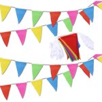 Chicslick - 40 mètres 80 drapeaux triangle bannières banderoles multicolores triangulaire banderole pour ... Chicslick - 40 mètres 80 drapeaux triangle bannières banderoles multicolores triangulaire banderole pour ...