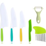 Chicslick - lot de 6 couteaux de cuisine pour enfants pour couper et cuire des fruits ou légumes avec ... Chicslick - lot de 6 couteaux de cuisine pour enfants pour couper et cuire des fruits ou légumes avec ...