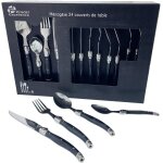 Chicslick - - 7214bis - mnagre 24 couverts de table laguiole en acier inoxydable - ide cadeaux crmaillre ...