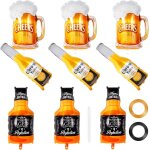 Chicslick - 9 pices bire ballons, bottle de vin aluminium, gant fte, ballon bouteille verre a vin, ...