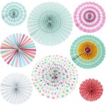 Chicslick - decoration de fête, eventails en papier suspendus ventilateur rosace deco pour fiesta, baptême, ... Chicslick - decoration de fête, eventails en papier suspendus ventilateur rosace deco pour fiesta, baptême, ...