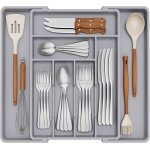 Chicslick - range - couverts pour tiroirs - rglable de 33 a 57 cm de large - organ ur de tiroir pour ...