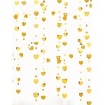 Chicslick - serpentins a suspendre en forme de c?ur blanc et doré pour fête d'anniversaire, maison, jardin, ... Chicslick - serpentins a suspendre en forme de c?ur blanc et doré pour fête d'anniversaire, maison, jardin, ...