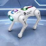 Chien robot t�l�command� programmable avec cascades a 360 et ecran led blanc yonis