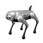 Chien robot t�l�command� programmable avec lumi�res musique et capteur argent yonis
