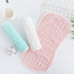 Chiffon en mousseline de coton pour b�b�, 3 pi�ces, 6 couches de gaze douce et absorbante, bavoir d'alimentati ...