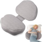 Chilling home coussin de grossesse en mousse a m�moire - soutien r�glable et portable pour dormeurs lat�raux, ...