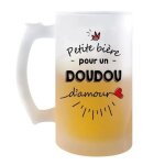 Chope de bi�re petite pinte d'un doudou d'amour id�e tasse cadeau couple saint valentin homme pinte cervoise ...