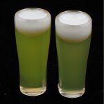 Chope a bi�re en plastique 1 / 12, 2 pi�ces, miniature moderne, mod�le de bar ou de pub