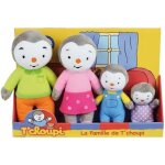 T'choupi coffret famille 4 peluches + / 19 cm : papa, maman, t'choupi et fanny, noir / blanc T'choupi coffret famille 4 peluches + / 19 cm : papa, maman, t'choupi et fanny, noir / blanc