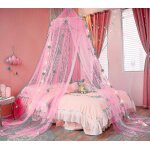 Ciel de lit lumineux pour fille, rideaux pour lit d'enfant
