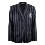 Cinereplicas mercredi veste costume nevermore academy black striped blazer