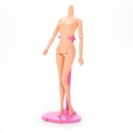 Cintres en plastique rose, support pour robe de poupe barbie, ensemble d'accessoires, 1 x